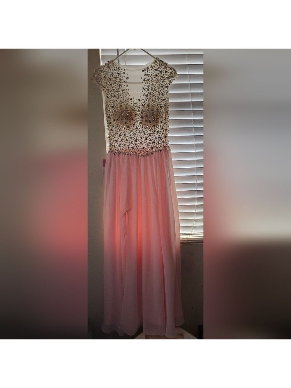 Baby Online Pink Beaded Maxi Dress Small - Picture 5 of 17